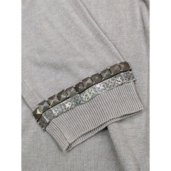 NEW Soft Sorroundings Taupe Bamboo Silk Knit Cardigan Sweater Bronze Accent 3X - Picture 5 of 7